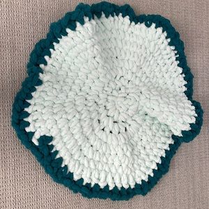 Super soft, handmade round blanket.